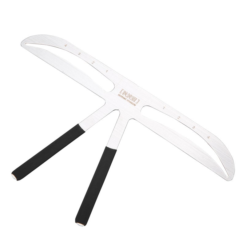 Tattoo Eyebrow Ruler Eyebrow Measure Balance Extension Ruler Shape Stencil 8# - Image 3