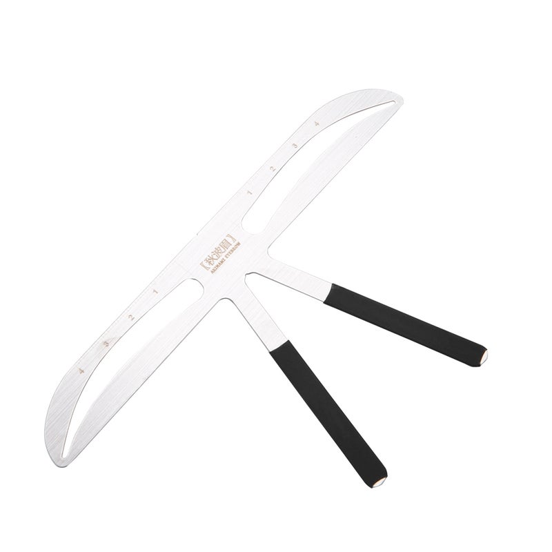 Tattoo Eyebrow Ruler Eyebrow Measure Balance Extension Ruler Shape Stencil 8# - Image 4