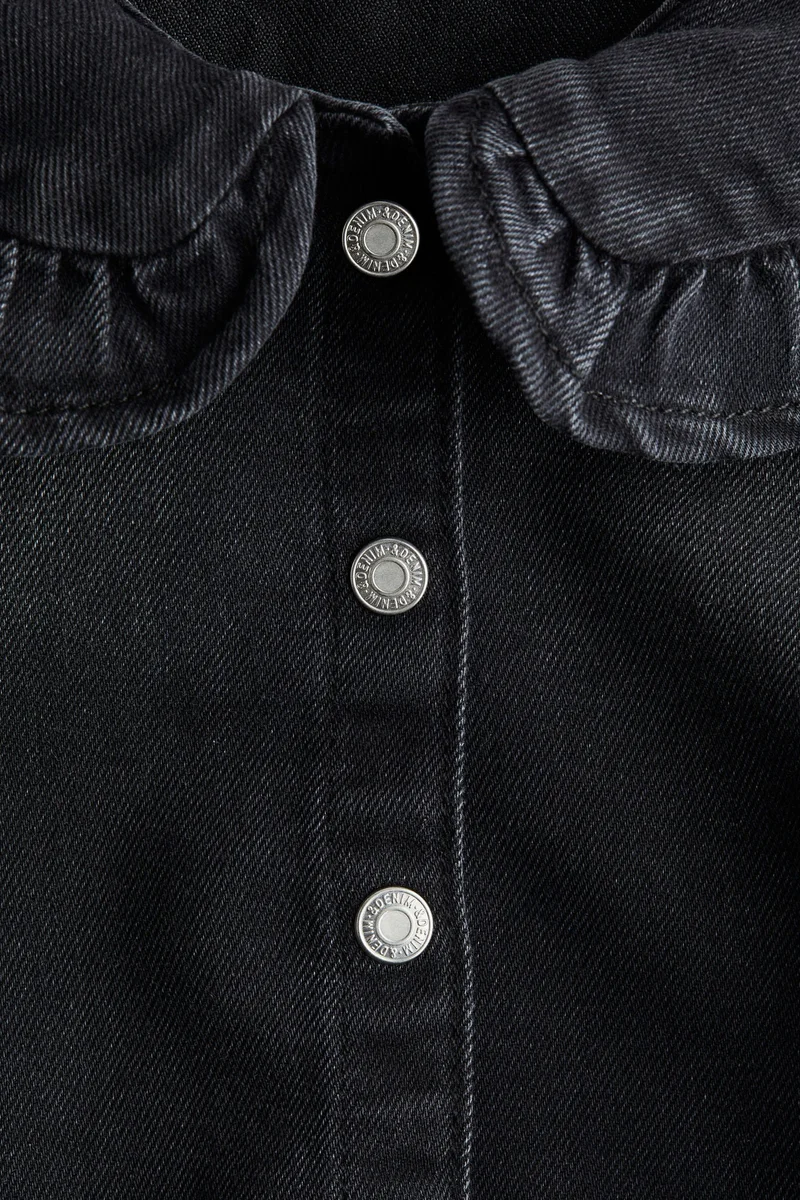 H&M Collared denim blouse