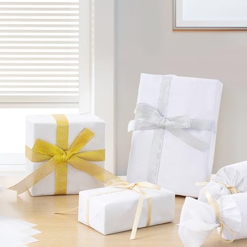 Simetufy White Tissue Paper for Gift Bags, 115 Sheets of 14 x 20 Inches White Wrapping Paper, Gift Wrapping Tissue Paper Bulk for Crafts, Holiday, Birthday, Christmas, Party Decor and DIY Crafts - Image 5