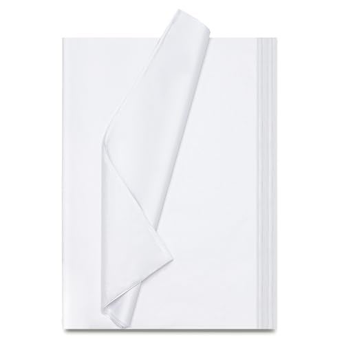 Simetufy White Tissue Paper for Gift Bags, 115 Sheets of 14 x 20 Inches White Wrapping Paper, Gift Wrapping Tissue Paper Bulk for Crafts, Holiday, Birthday, Christmas, Party Decor and DIY Crafts - Image 1
