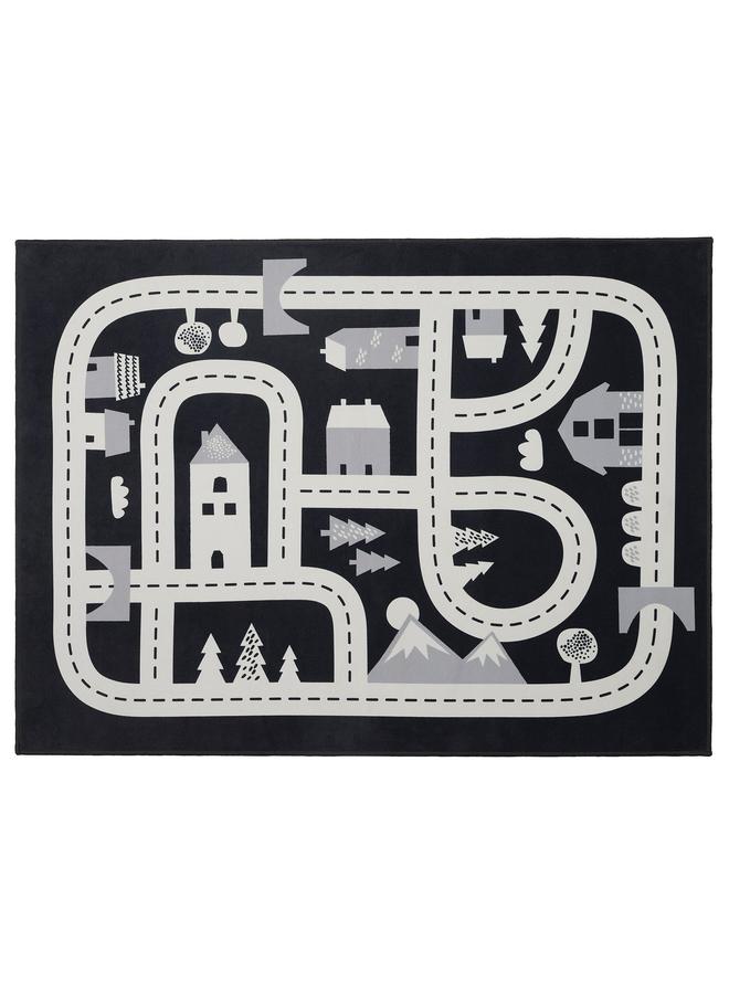 erorex Rug, dark grey, 74x100 cm - Image 1