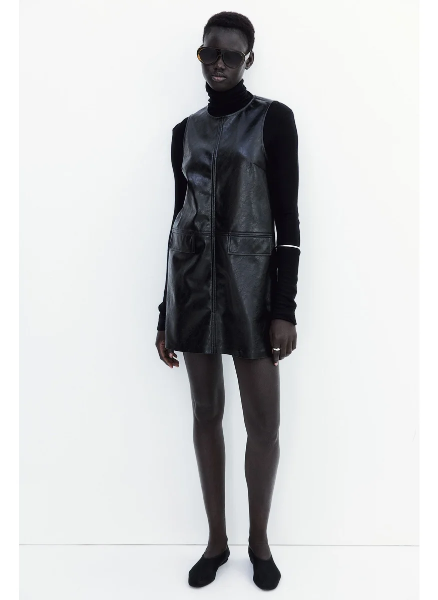 H&M Coated Mini Dress