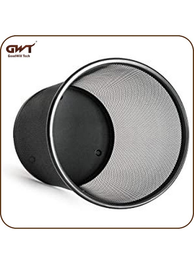 GoodWill Tech Metal Mesh Waste Dustbin, Pack of 6 for Home/Kitchen - Medium (13L) Black - Image 4