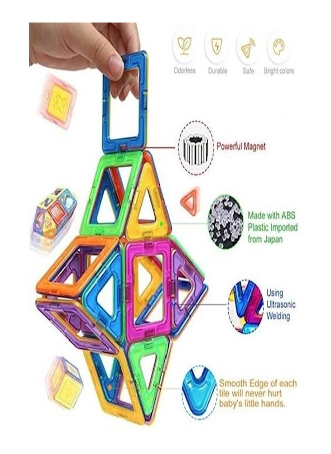 36-Piece Educational Magnetic Colorful Tiles Set  - Image 3