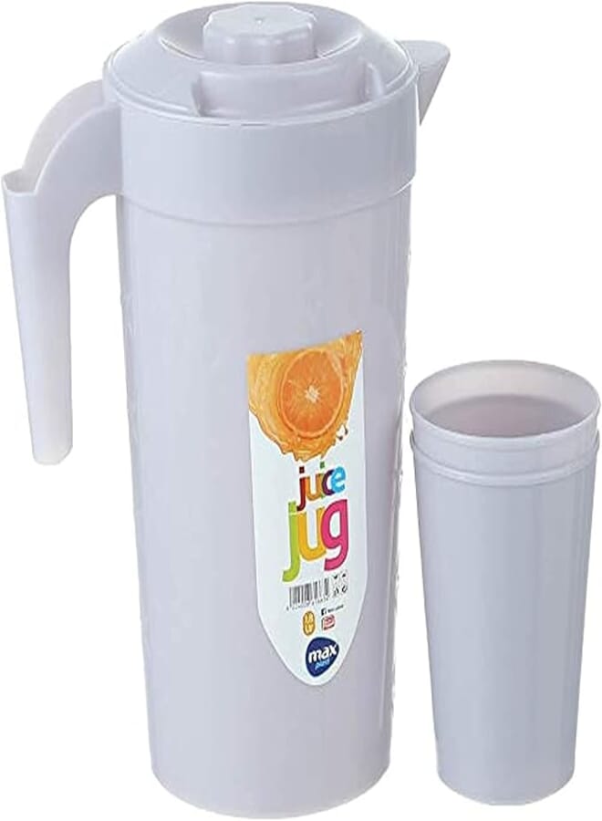 Max Plast Plastic Juice Jug Set, 1.8 Liter
