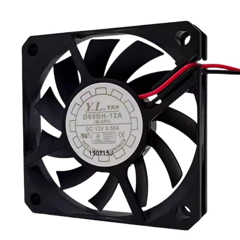 6010 60mm 12V DC Cooling Fan 4900RPM 0 50A 6W 2 Wire For Computer Case - Image 4