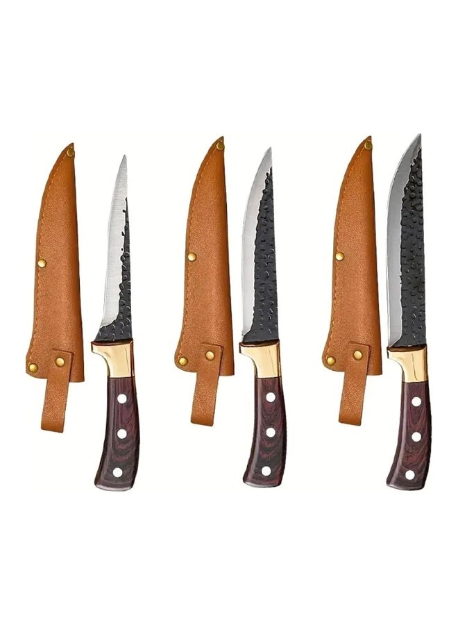 Hand-forged sharp boning knife 3-piece set  - Image 1