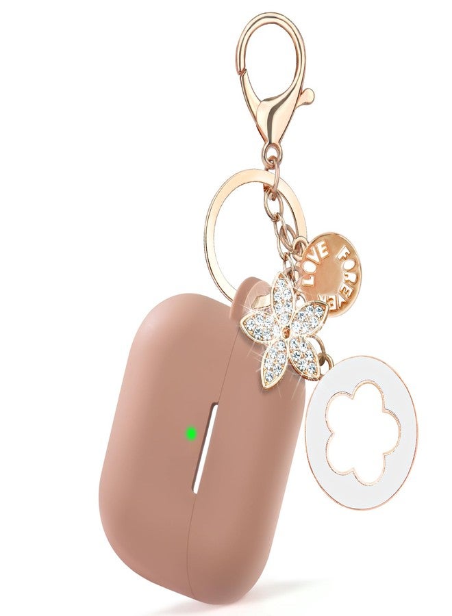 VISOOM Case for Apple Airpods 4 - VISOOM Airpods 4 Cases 2024 Cover Women Anti-Drop Silicone iPods 4 Earbuds Wireless Accessorie Charging Cases Girl Bling Keychain for Airpod iPods 4th Generation - Image 4