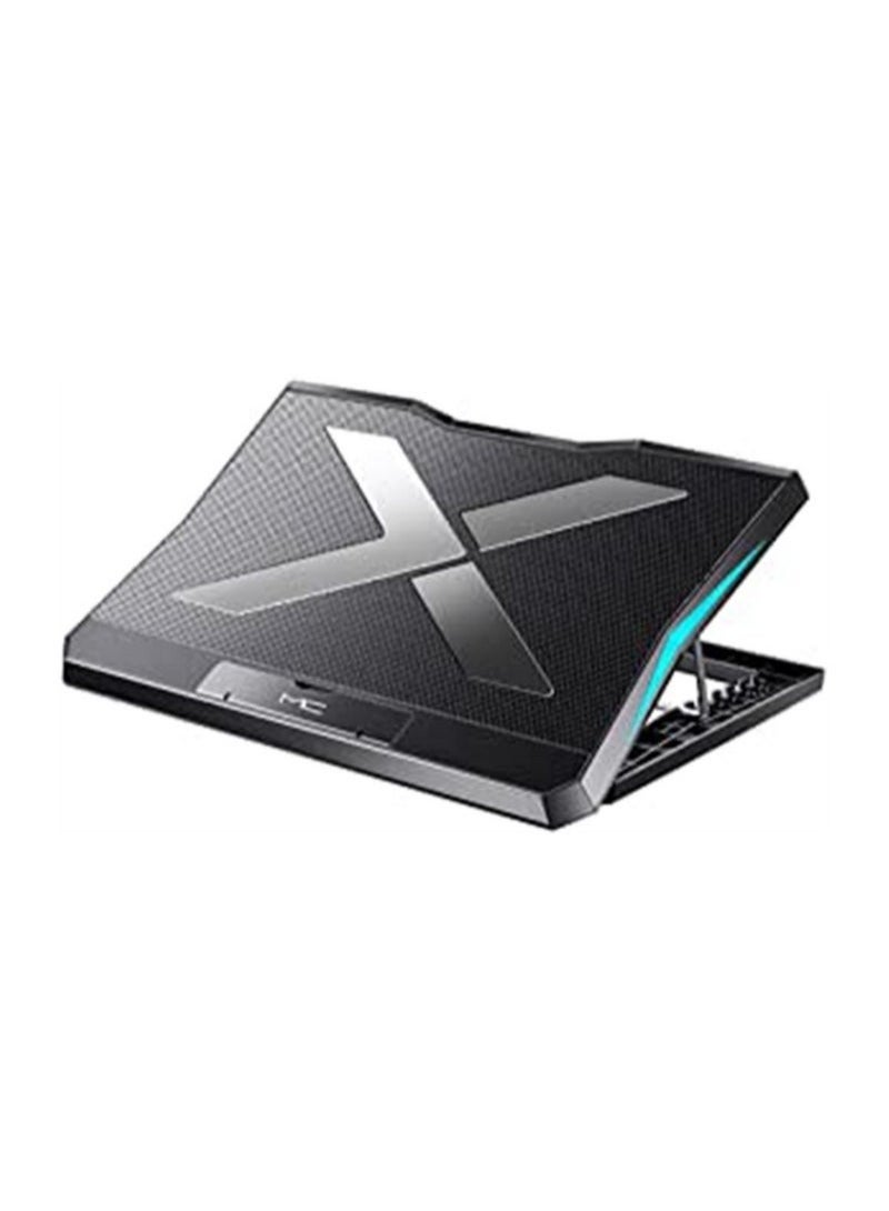 Laptop Cooling Pad Gaming Notebook Cooler for Desk Use Adjustable Wind Speed, Laptop Fan Stand 6 Adjustable Heights with 6 Quiet Fans and Phone Holder for 11 to 18 Inch Laptops - Image 1