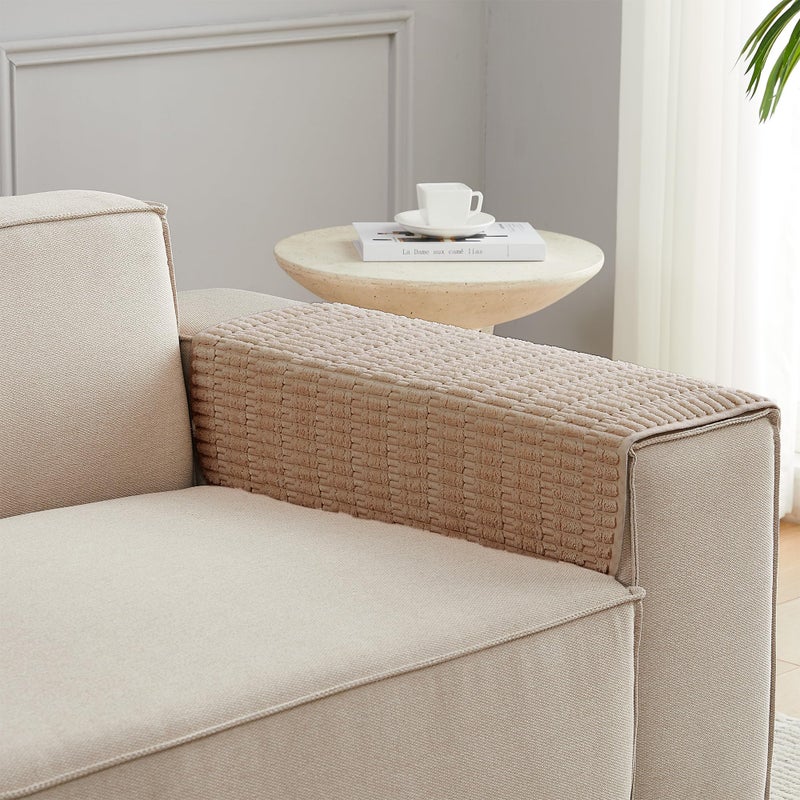 Meider Sofa Armrest Cover - Anti-Slip Couch Arm Protectors for Chair, Arm Rest Covers (Brown, 18x22x2pcs) - Image 5