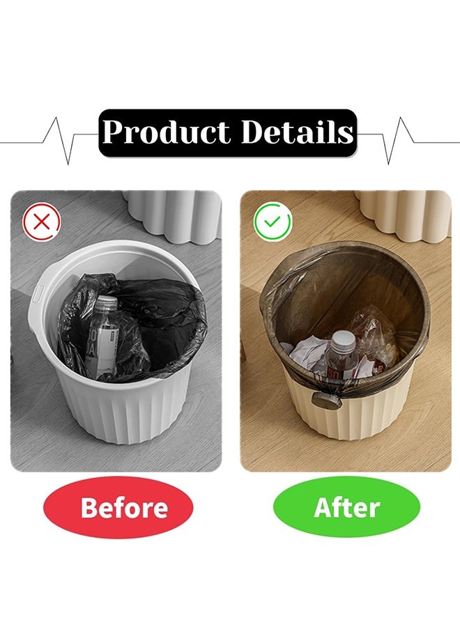 2 PCS Trash Can Bag Holder Creative Trash Bag Holder Non-Slip Rotating Tightening Clips for Gabage Can Home Office - Image 5