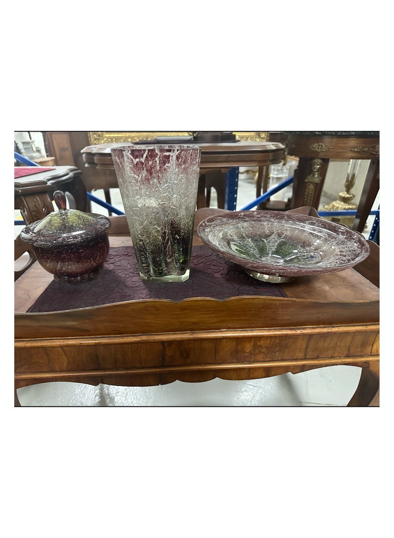 طقم زجاجي معاصر مكون من ثلاث قطع  - Image 1