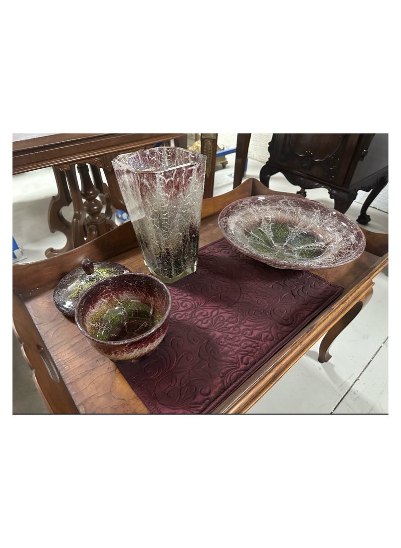 طقم زجاجي معاصر مكون من ثلاث قطع  - Image 3