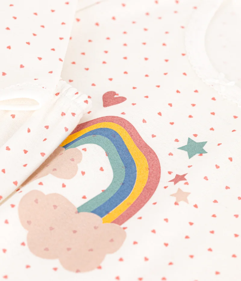 بيتي باتو Children's cotton pyjamas printed with little hearts