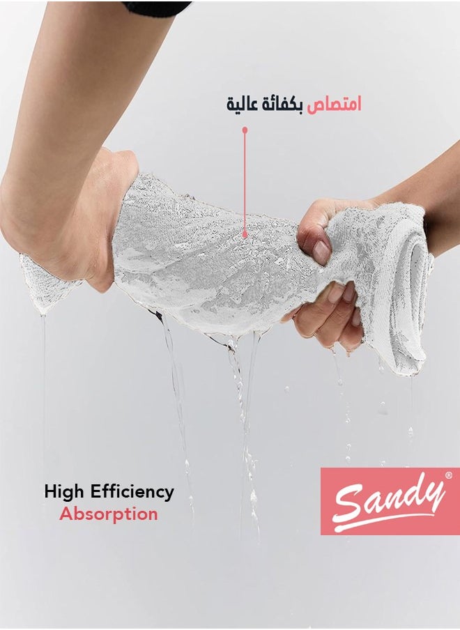 Sandy Bath Towel Set Premium Hotel Quality 100% Cotton Made in Egypt, Soft Quick Drying and Highly Absorbent (2 Pack - 70x140 cm) - White - pzsku/ZCC3120EDF03ED0536567Z/45/_/1709036700/224e6437-ffd1-404e-b65d-91f2e51dccac