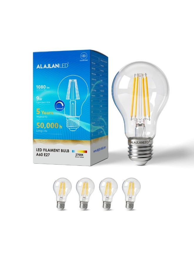ALAJLAN LED LED Bulb - 2700K - CRI 90 - 9W - A60 - E27 - 4 pic - Image 1