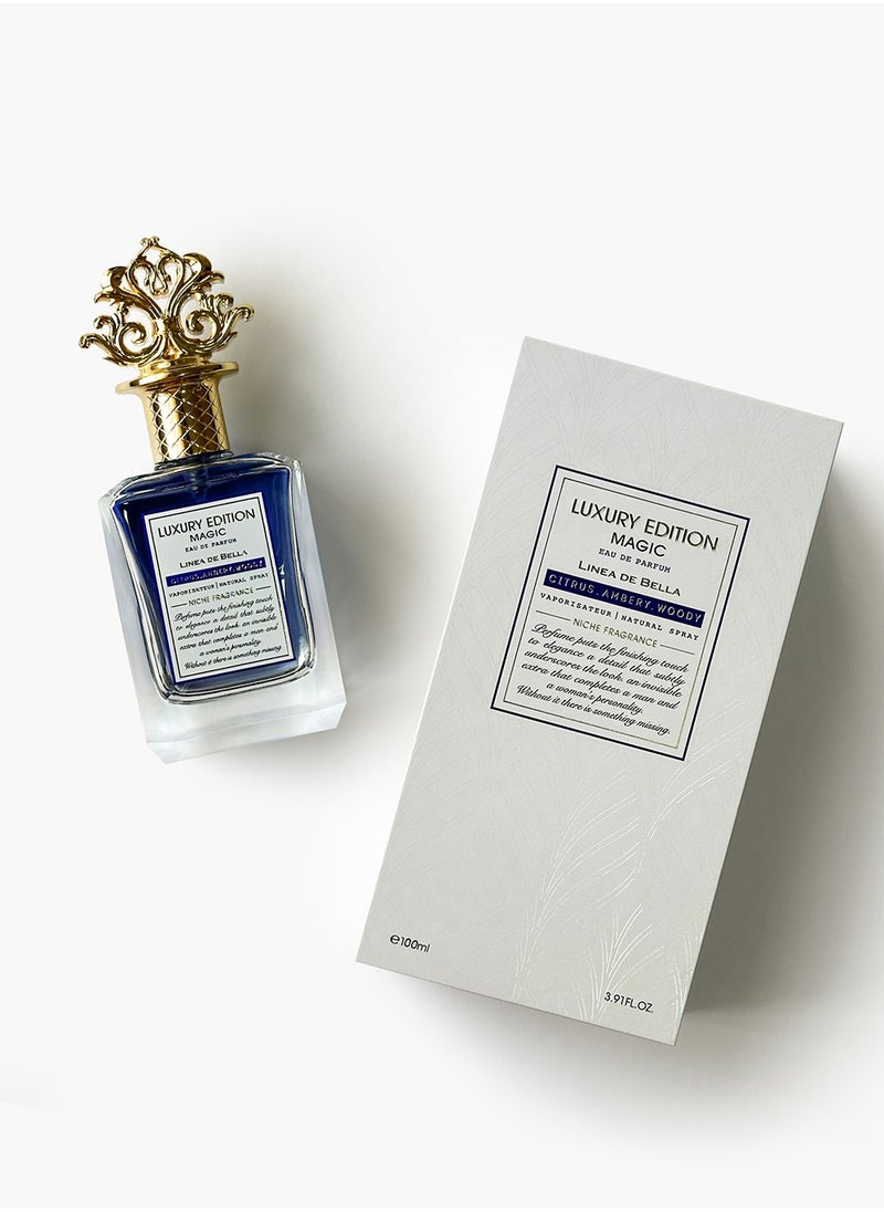 Linea De Bella Elegent Luxury Edition Magic 100ML Perfume for Men | Long Lasting Luxury Perfume for Men with Citrus & Amber Notes  - Image 1
