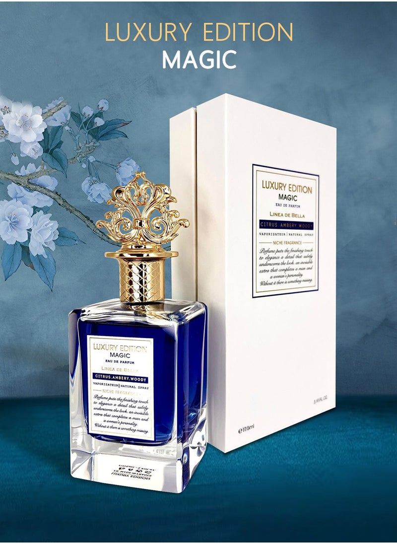 Linea De Bella Elegent Luxury Edition Magic 100ML Perfume for Men | Long Lasting Luxury Perfume for Men with Citrus & Amber Notes  - Image 3