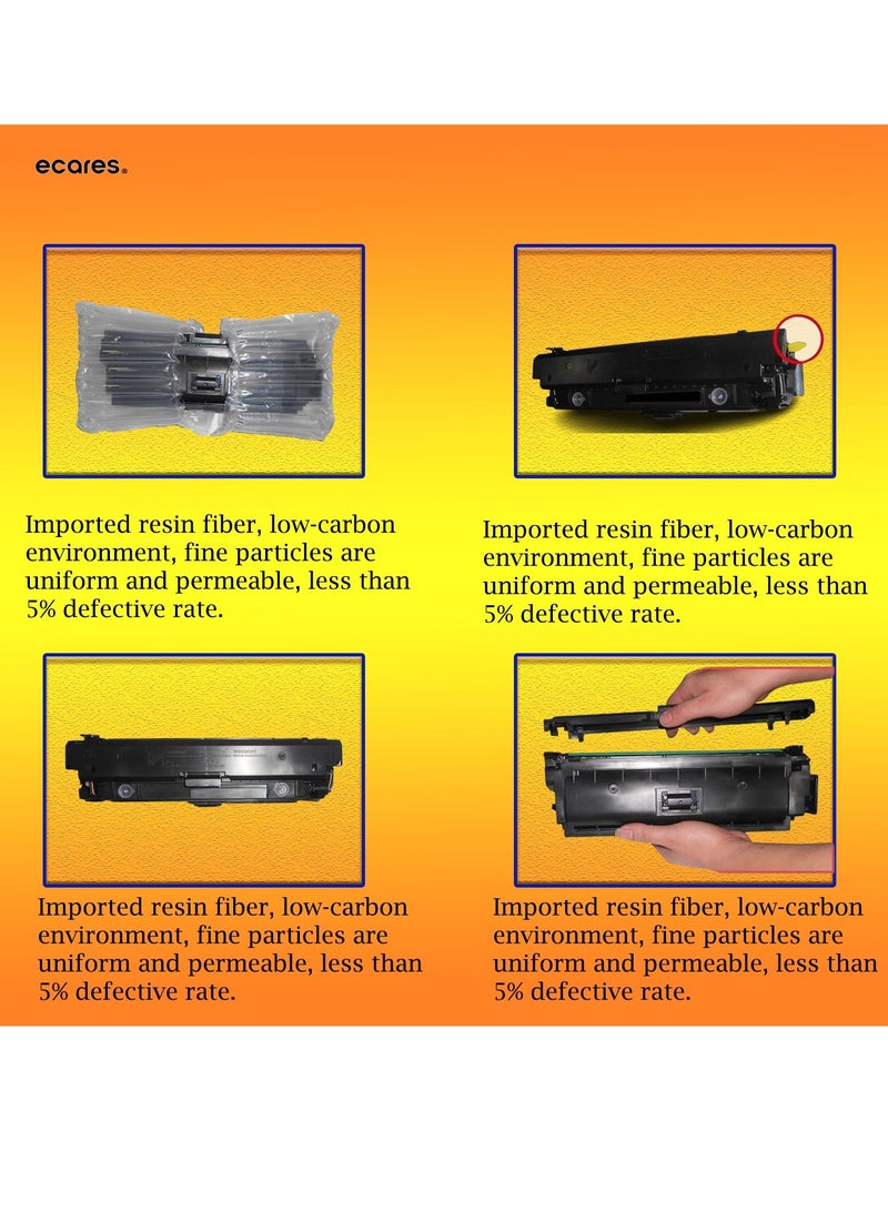 ECARES®205A Compatible Toner Cartridge CF530A CF531A CF532A CF533A Use for Color Laserjet M154 MFP M180/180n/M181/181fw Printer (Multicolor) - Image 3