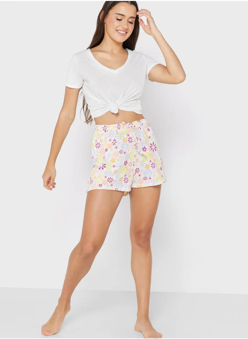 Cotton On Body High Waist Printed Shorts