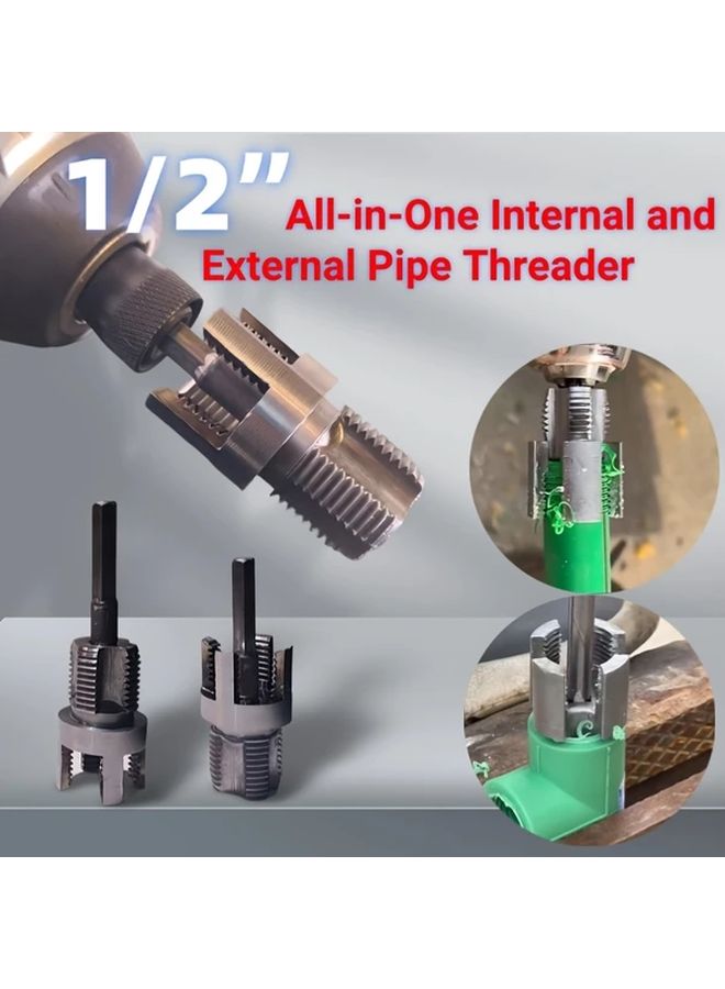 2 In 1 Internal And External Integrated Pipe Threading Tool For PPR PVC Water Pipes - Image 2