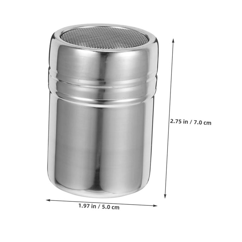 ABOOFAN 11x6.5x6.5 سم غطاء رش السكر البودرة منخل الدقيق لمسة زخرفية لذيذة للمشروبات - Image 3