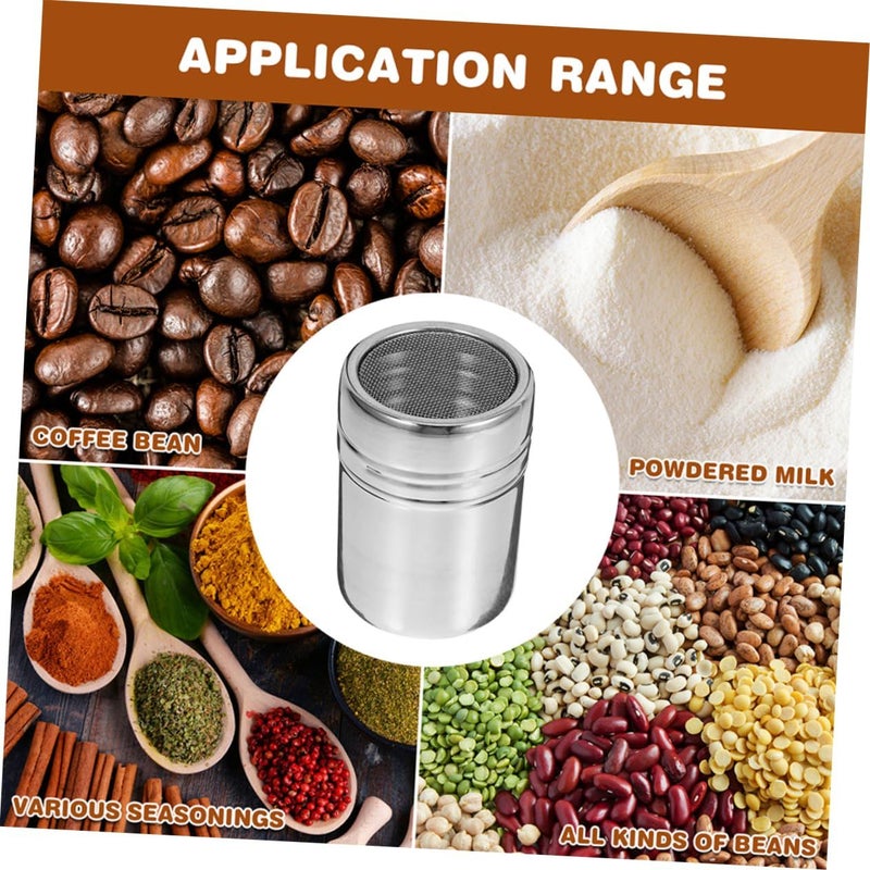 ABOOFAN 11x6.5x6.5 سم غطاء رش السكر البودرة منخل الدقيق لمسة زخرفية لذيذة للمشروبات - Image 4
