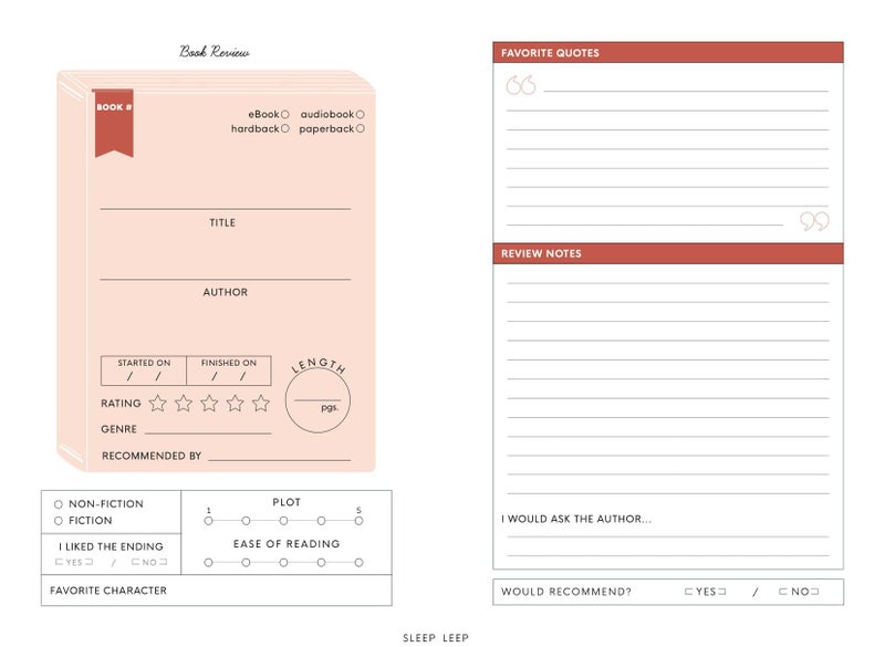 PAPER PEONY PRESS Reading Journal for Teens: For the Love of Books, A Book Journal and Planner for Teenagers to Track, Log, Report and Review - Image 3