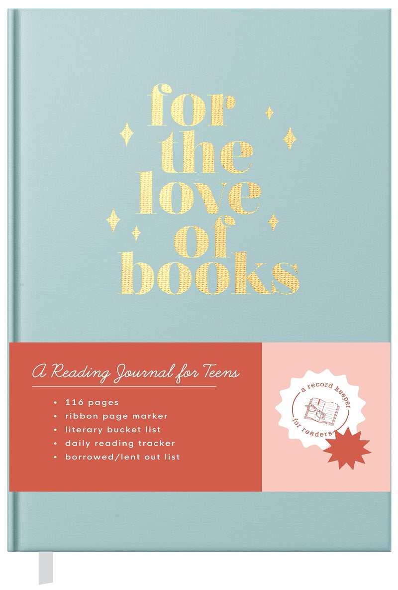 PAPER PEONY PRESS Reading Journal for Teens: For the Love of Books, A Book Journal and Planner for Teenagers to Track, Log, Report and Review - Image 1