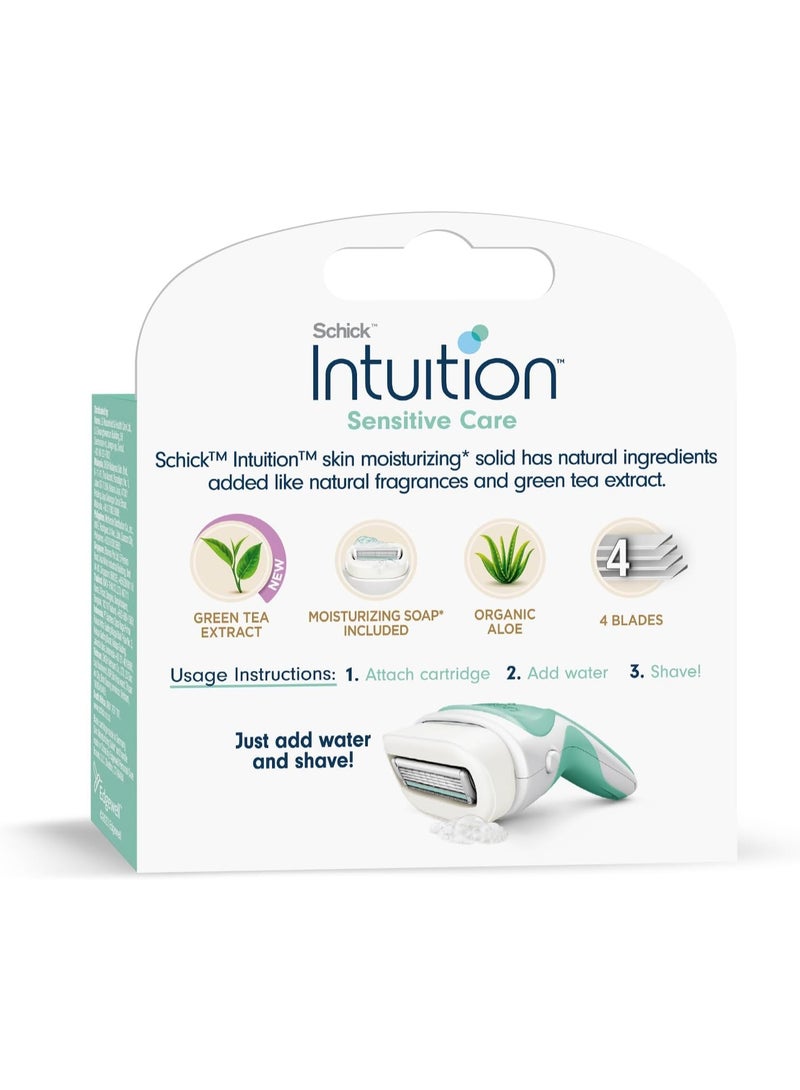 شيك خراطيش إعادة تعبئة شفرات الحلاقة للعناية الحساسة من إنتويشن، 3 قطع - Image 2