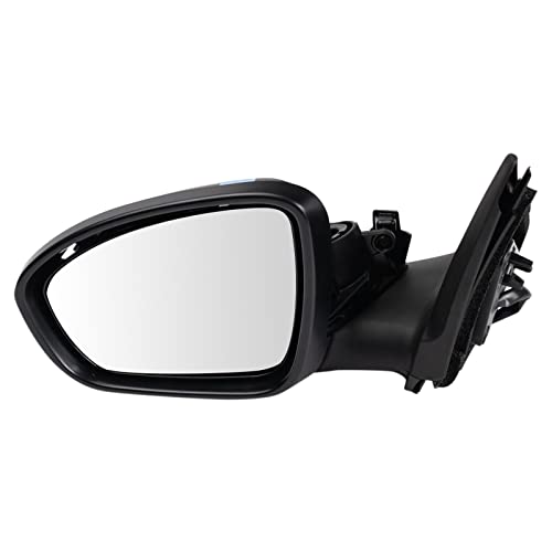 TRQ Driver Side Mirror Power Heated Paint to Match Textured Black Compatible with 20202021 Nissan Sentra SR SV NI1320327