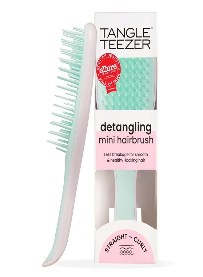 Tangle Teezer The Mini Ultimate Detangling Brush, Dry and Wet Hair Brush Detangler for Traveling and Small Hands, Marshmallow Duo - Image 1