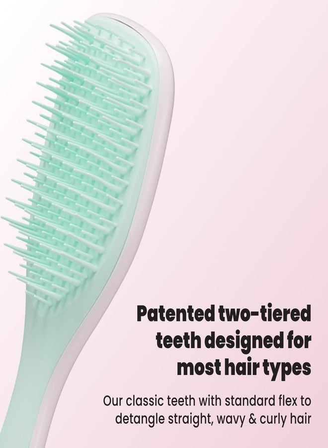 Tangle Teezer The Mini Ultimate Detangling Brush, Dry and Wet Hair Brush Detangler for Traveling and Small Hands, Marshmallow Duo - Image 2