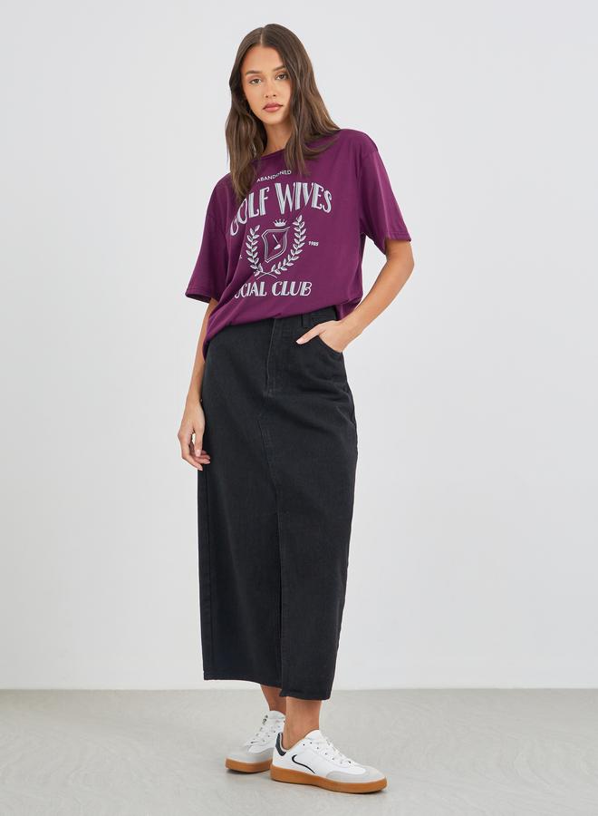 Styli Graphic Print Short Sleeve Oversized T-Shirt - Image 2