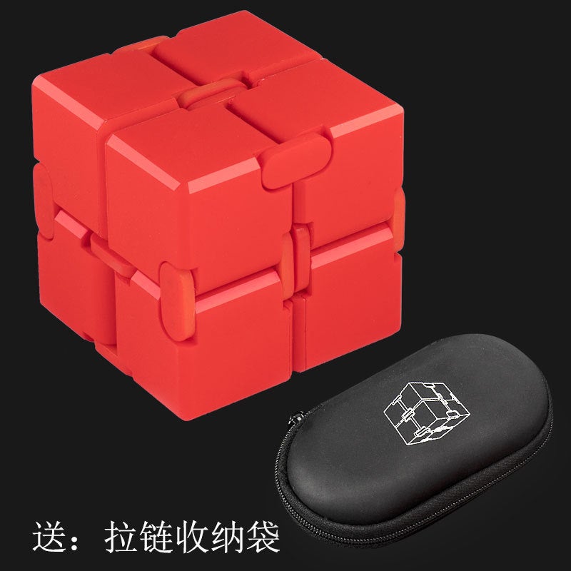 Unlimited Rubik'S Cube Variety Decompression Artifact Decompression Toy Adult Flip Alloy Metal Finger Square - Image 1