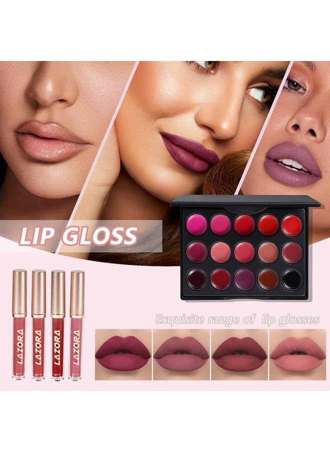 LAZORA - All in One Makeup Kit Makeup Kit for Women Full Kit Makeup Set Multipurpose Bundle Holiday Gift Box Essential Starter Bundle Include Full Makeup Kit for Women (Box3) - Image 1