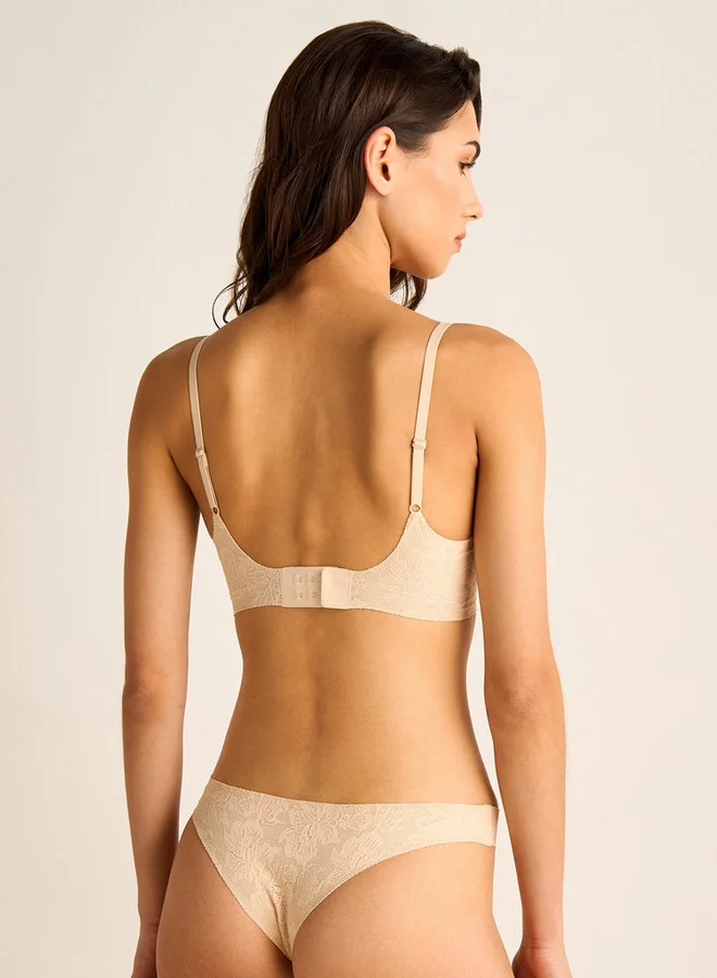 Splash FAV Laced Support Bra and Brief Set