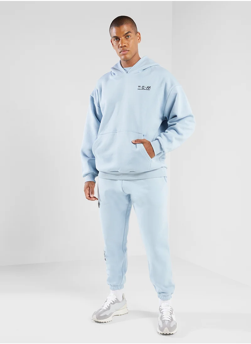 The Giving Movement Oversized Racing Printed Hoodie