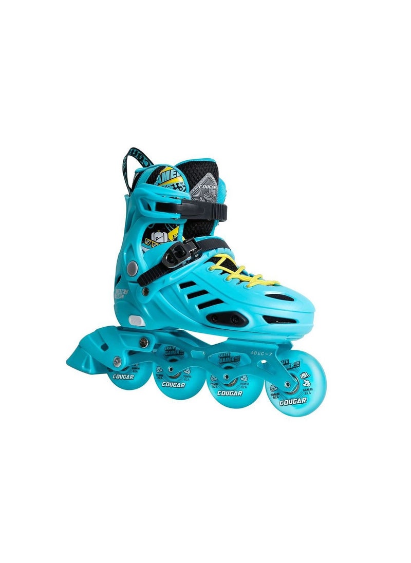 Cougar Adjustable roller skate shoes Cougar 313 Blue size 35-38  - Image 2