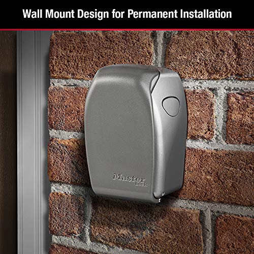 Master Lock Heavy Duty Wall Mount Key Lock Box, Outdoor Wall Mounted Lock Box for House Keys, Key Safe with Combination Lock, 5 Key Capackity, 5415EC - Image 3