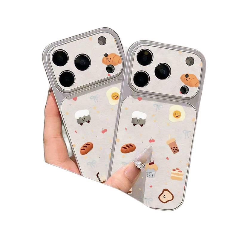Protective Case | White | Leather Texture | Kickstand | Drop Protection | Shockproof Cover for iPhone 16 / 16 Plus / 16 Pro / 16 Pro Max - Image 2