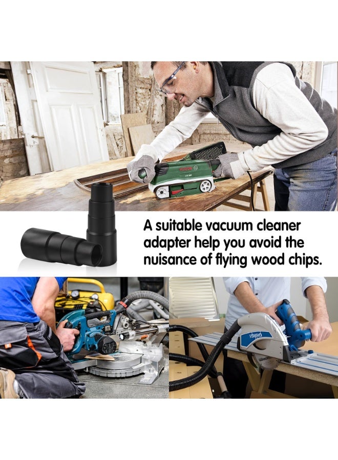 OSHIMA Vacuum Hose Adapter, 2Pcs Four-Layer Vacuum Cleaner Filter Connector Universal Shop Vac Accessories, for Cleaner Brush, Hose Adaptor Kit, 25/29/32/40mm - Image 4