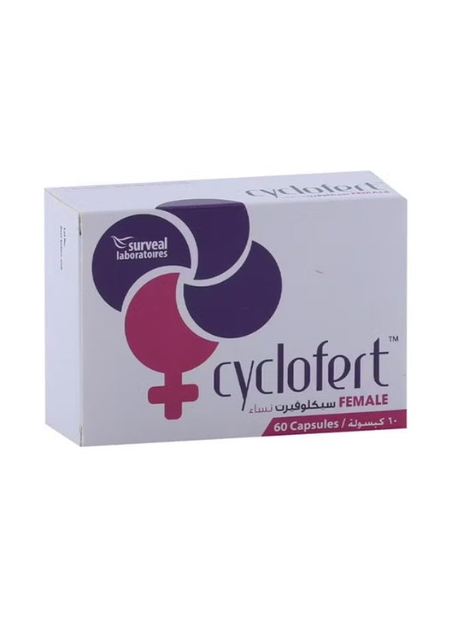 Female Capsules 60 | Fertility & Women Health Supplement | Nutrition Vitamin Capsules
