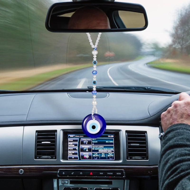 Frienda Evil Eye Car Hanging Ornament - Classic Blue Retro Style - Image 5