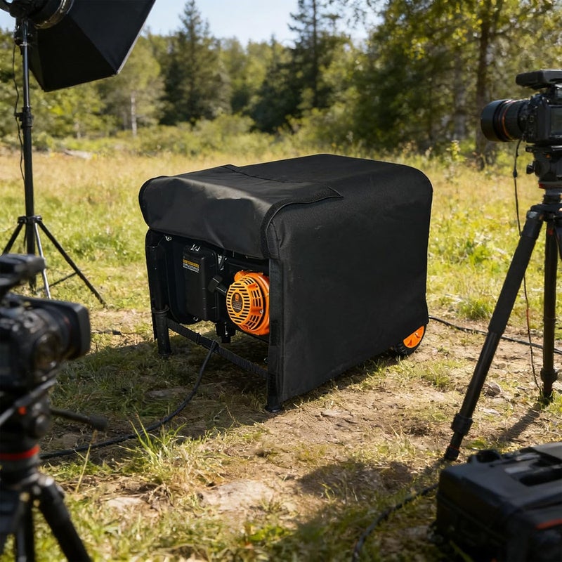 Year Round Water Generator Cover Made with 420D Oxford Fabric for Camping and Construction Sun Security Generator Cover - Image 3