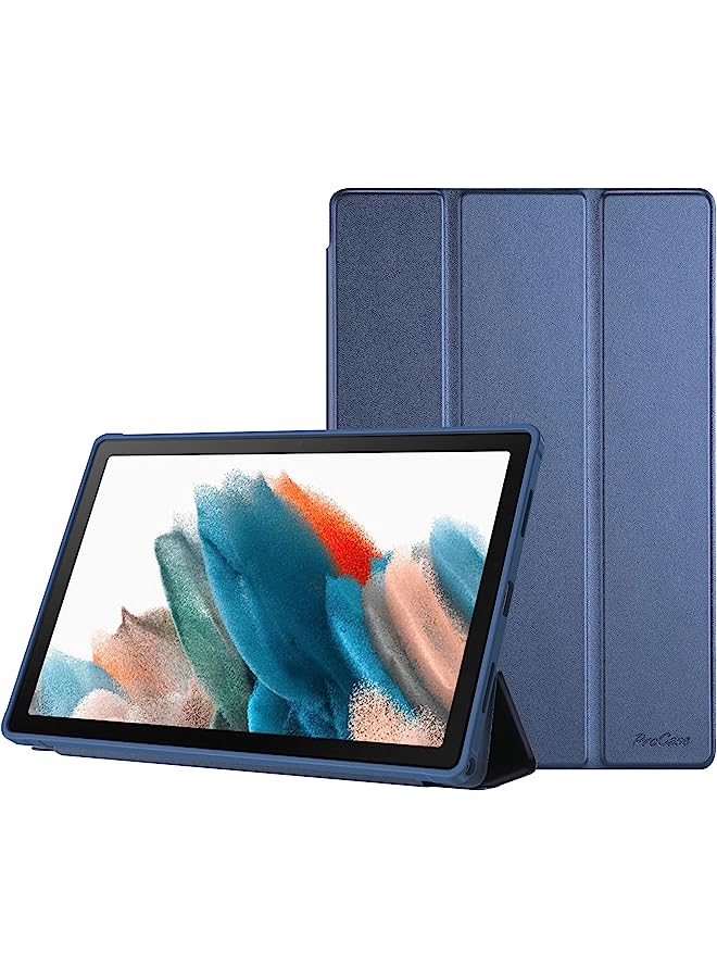 Procases For Galaxy Tab A8 Case 10.5 Inch 2022, Trifold Lightweight Protective Smart Cover With Translucent Back For 10.5” Galaxy Tab A8 Sm-X200 X205 X207 –Navy - Image 1