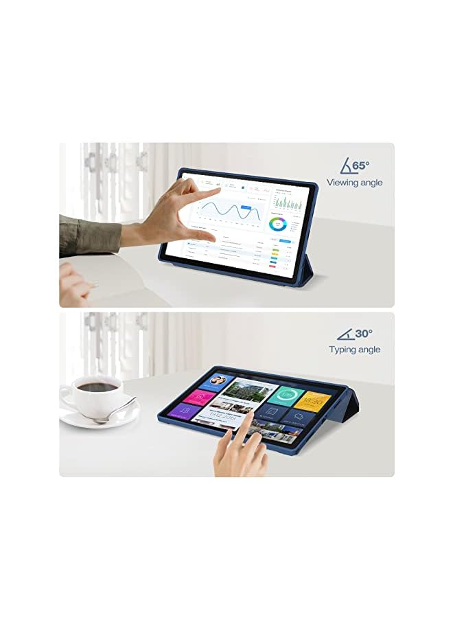 Procases For Galaxy Tab A8 Case 10.5 Inch 2022, Trifold Lightweight Protective Smart Cover With Translucent Back For 10.5” Galaxy Tab A8 Sm-X200 X205 X207 –Navy - Image 4