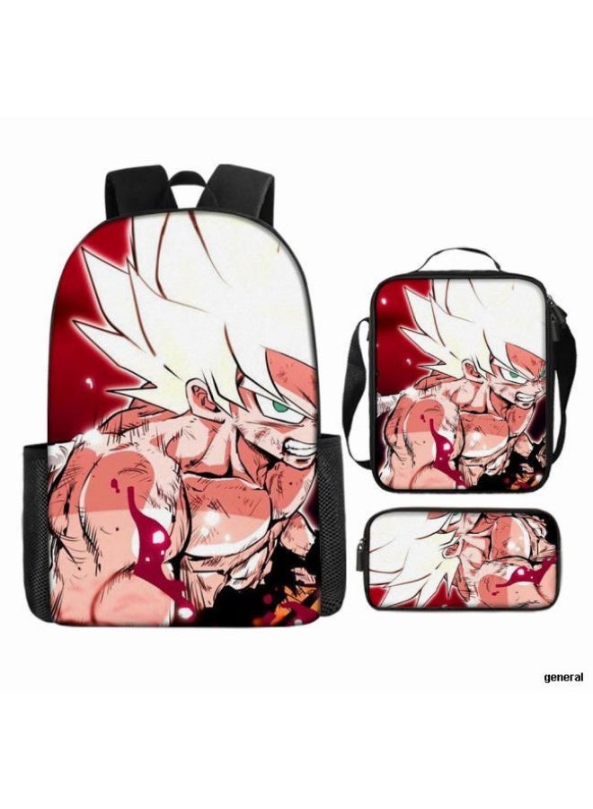 عام حقيبة الظهر المطبوعة الشائعة - مجموعة حقيبة الظهر المكونة من ثلاث قطع (يمكن استخدامها للطلاب والأطفال والأصدقاء للنزهات وتسلق الجبال وما إلى ذلك) - 26 - Image 1