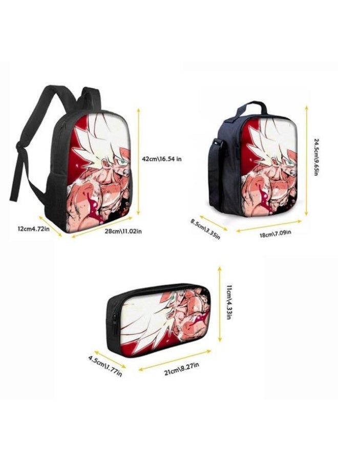 عام حقيبة الظهر المطبوعة الشائعة - مجموعة حقيبة الظهر المكونة من ثلاث قطع (يمكن استخدامها للطلاب والأطفال والأصدقاء للنزهات وتسلق الجبال وما إلى ذلك) - 26 - Image 4